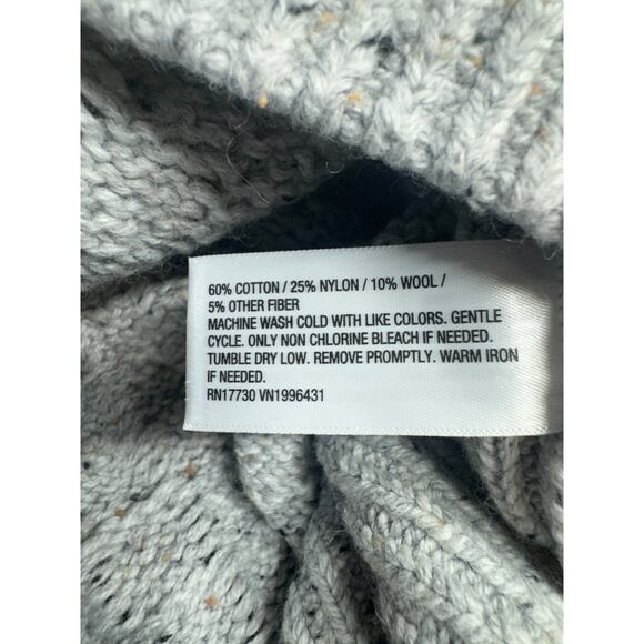 Universal Thread Crewneck Chunky Sweater Womens XL Gray Flecks of Brown Wool NWT - Picture 4 of 7